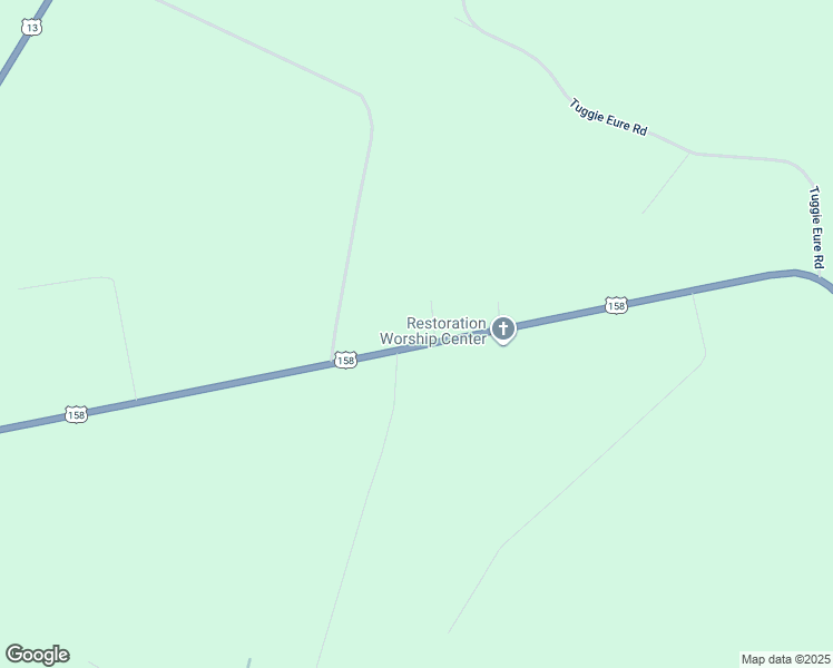 map of restaurants, bars, coffee shops, grocery stores, and more near 1639 U.S. 158 in Eure