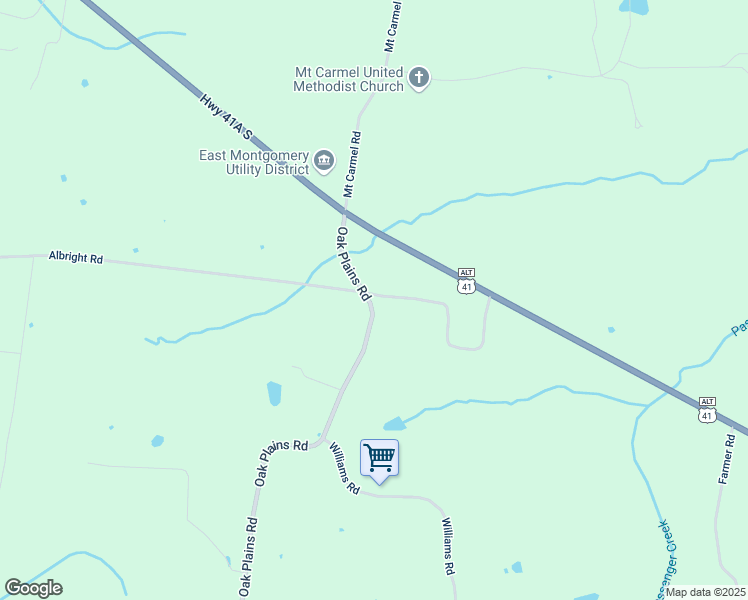 map of restaurants, bars, coffee shops, grocery stores, and more near 5011 Albright Road in Clarksville