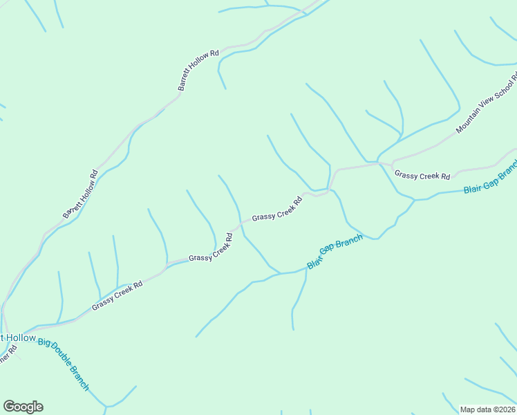 map of restaurants, bars, coffee shops, grocery stores, and more near 1491 Grassy Creek Road in Rogersville