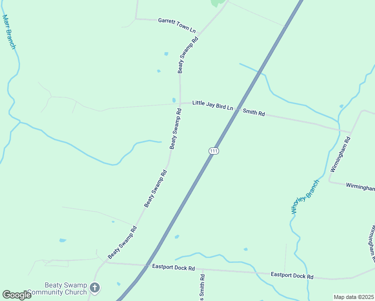 map of restaurants, bars, coffee shops, grocery stores, and more near 340 Beaty Swamp Road in Monroe