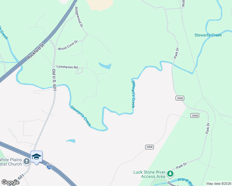 map of restaurants, bars, coffee shops, grocery stores, and more near 310 Lynnhaven Road in Mount Airy