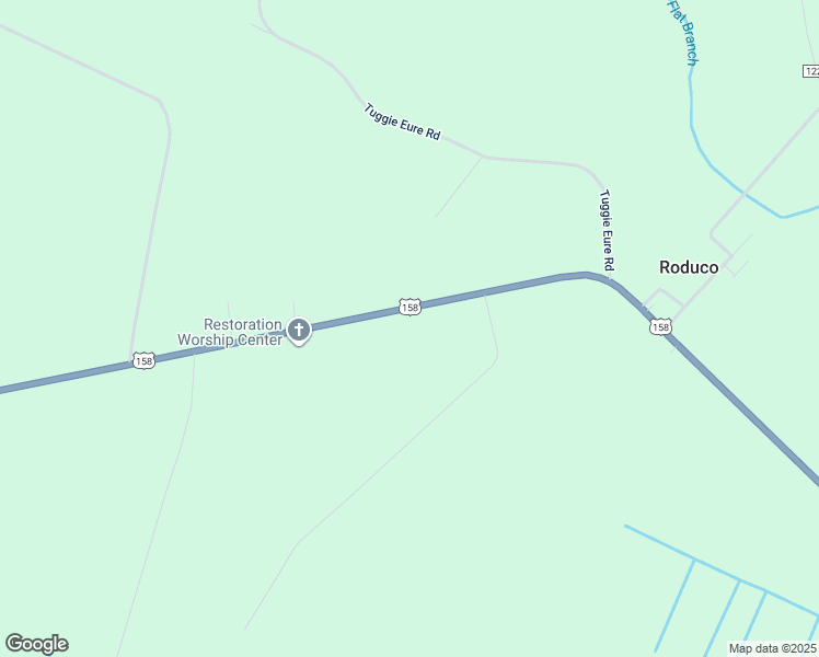 map of restaurants, bars, coffee shops, grocery stores, and more near 1552 U.S. 158 in Eure