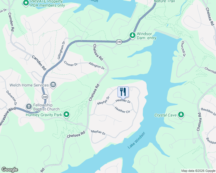 map of restaurants, bars, coffee shops, grocery stores, and more near 3 Melvern Lane in Bella Vista