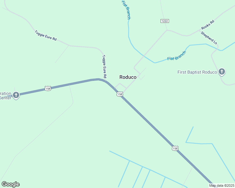 map of restaurants, bars, coffee shops, grocery stores, and more near 1442 U.S. 158 in Eure