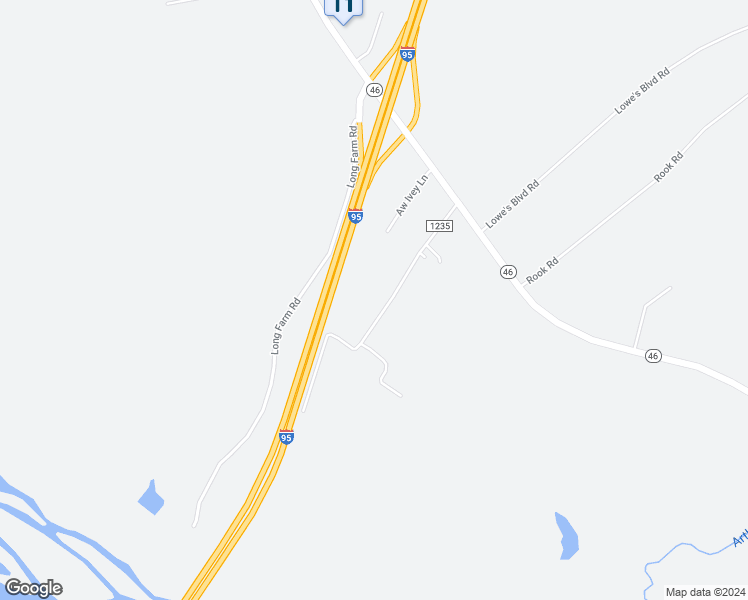 map of restaurants, bars, coffee shops, grocery stores, and more near 252 Garner Road in Garysburg