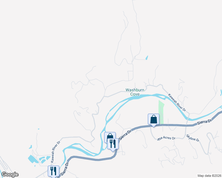 map of restaurants, bars, coffee shops, grocery stores, and more near 43668 Washburn Drive in Three Rivers
