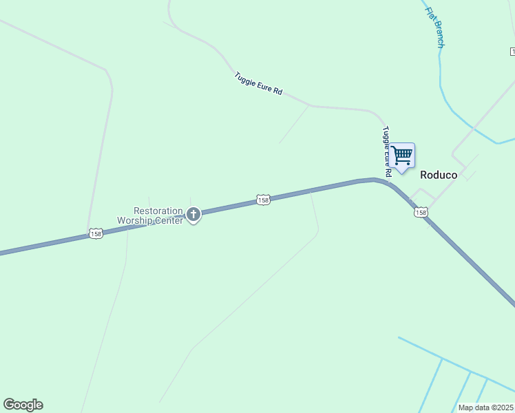 map of restaurants, bars, coffee shops, grocery stores, and more near 1552 U.S. 158 in Eure
