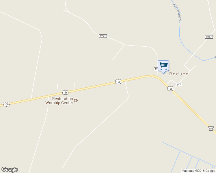 map of restaurants, bars, coffee shops, grocery stores, and more near 1546 U.S. 158 in Eure
