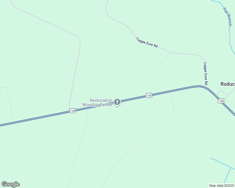 map of restaurants, bars, coffee shops, grocery stores, and more near 1593 U.S. 158 in Eure
