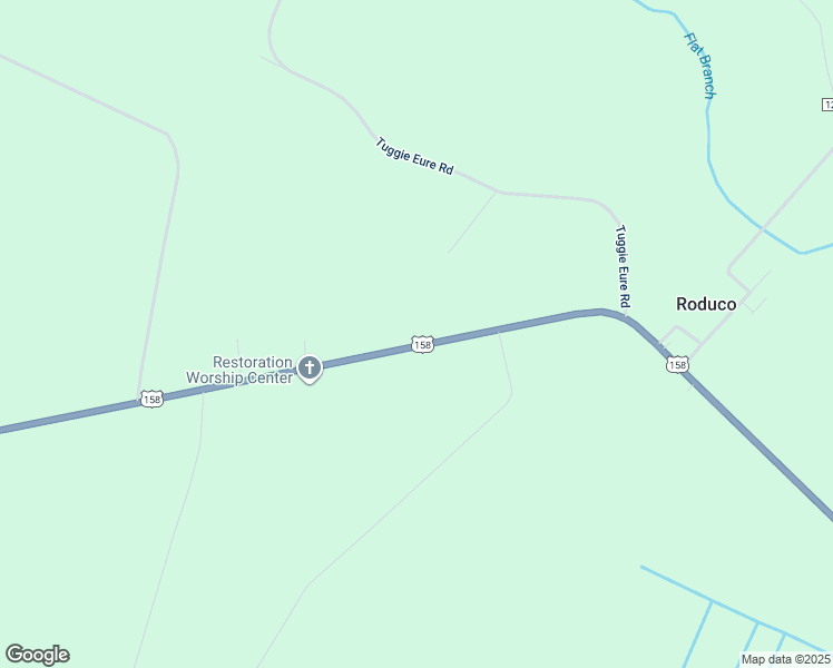 map of restaurants, bars, coffee shops, grocery stores, and more near 1551 U.S. 158 in Eure