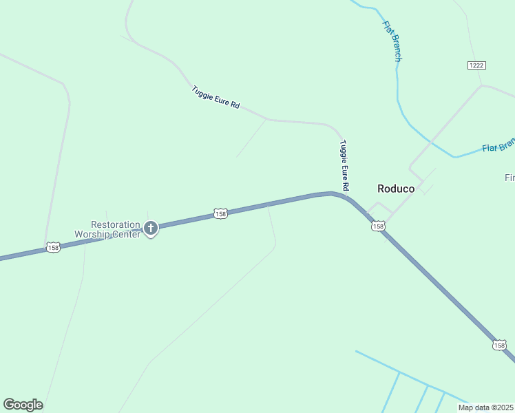 map of restaurants, bars, coffee shops, grocery stores, and more near 1595 U.S Highway 158 West in Eure