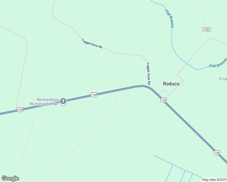 map of restaurants, bars, coffee shops, grocery stores, and more near 1526 U.S Highway 158 West in Eure