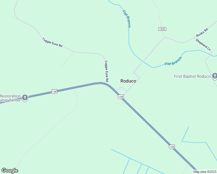 map of restaurants, bars, coffee shops, grocery stores, and more near 1458 U.S. 158 in Eure