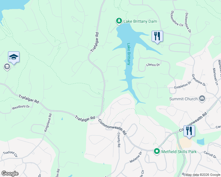 map of restaurants, bars, coffee shops, grocery stores, and more near 2 Brittany Cir in Bella Vista