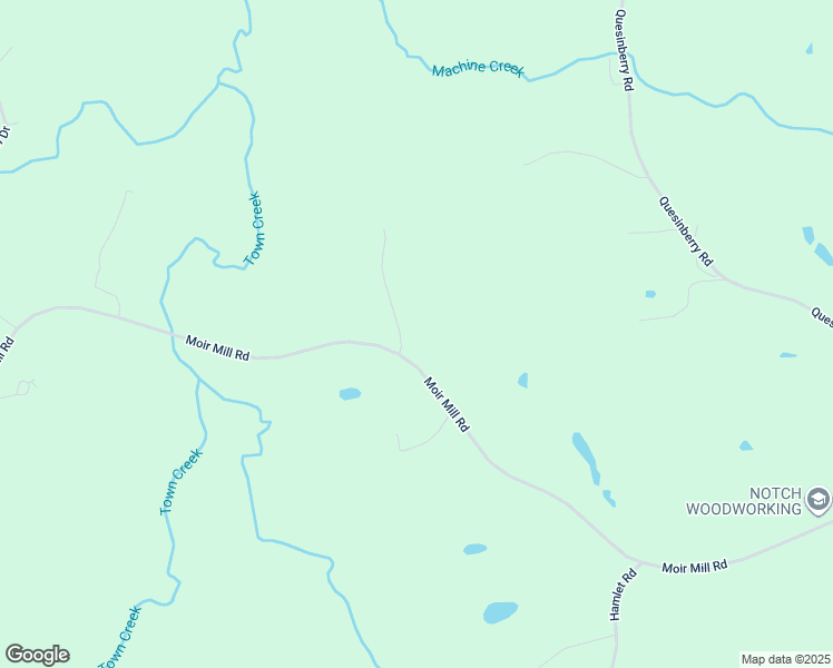 map of restaurants, bars, coffee shops, grocery stores, and more near 1751 Moir Mill Road in Reidsville