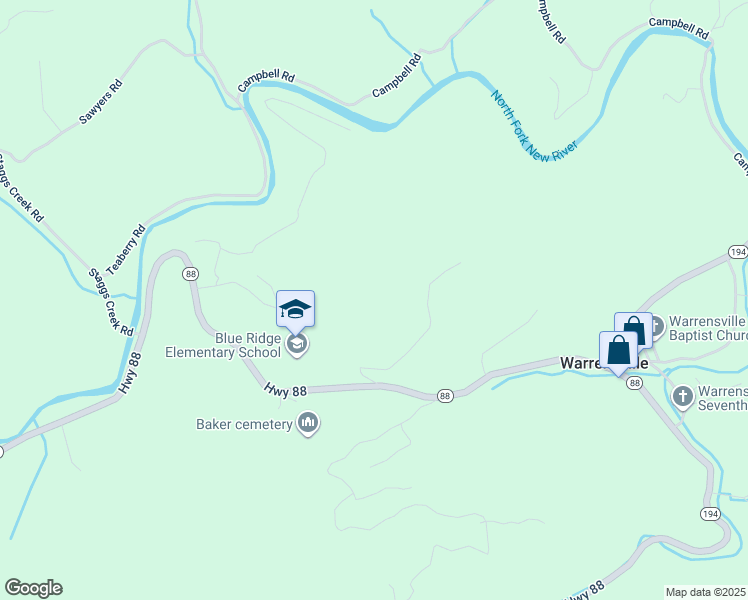 map of restaurants, bars, coffee shops, grocery stores, and more near 163 Fox Den Lane in Warrensville