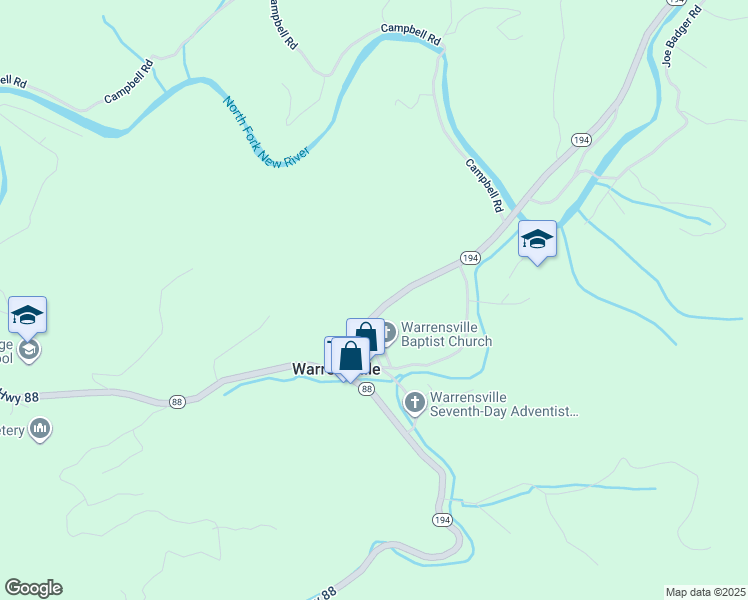 map of restaurants, bars, coffee shops, grocery stores, and more near 5775 North Carolina 194 in Warrensville
