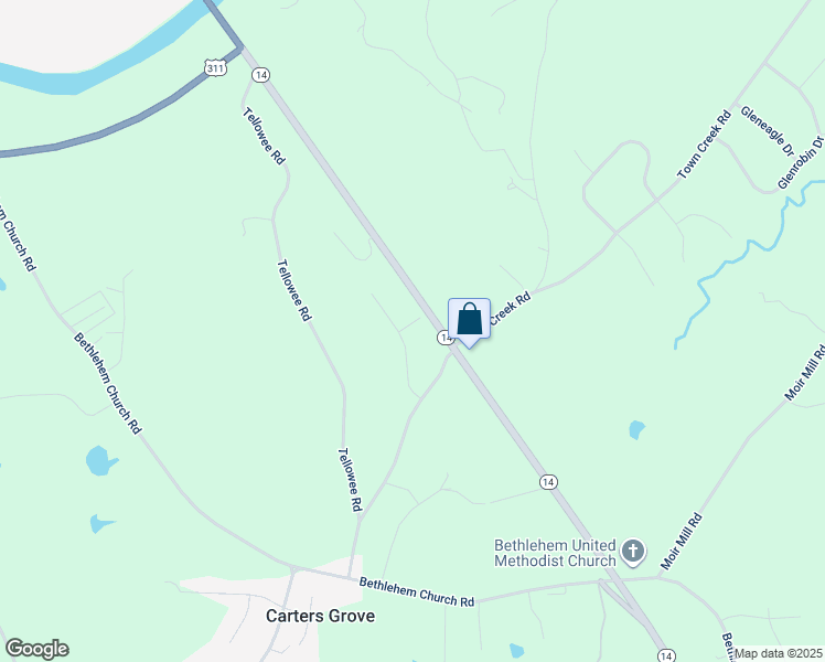 map of restaurants, bars, coffee shops, grocery stores, and more near 175 Country View Lane in Eden