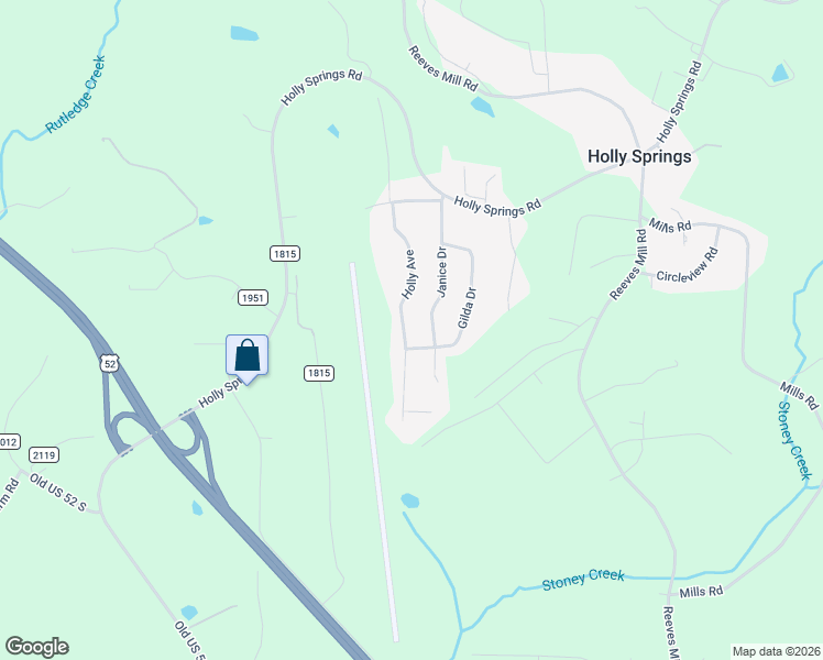 map of restaurants, bars, coffee shops, grocery stores, and more near 247 Holly Avenue in Mount Airy