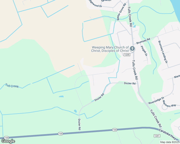 map of restaurants, bars, coffee shops, grocery stores, and more near 187 Ambrose Lane in Moyock