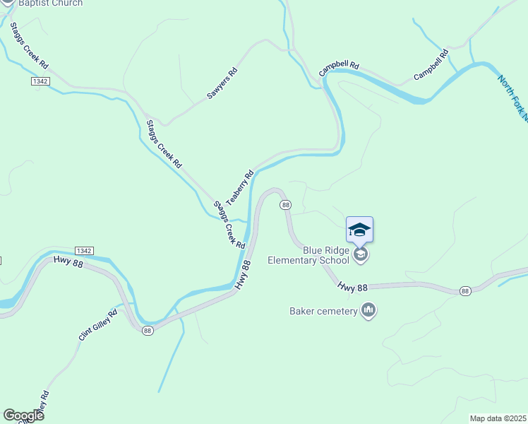 map of restaurants, bars, coffee shops, grocery stores, and more near 6381 North Carolina 88 in Warrensville