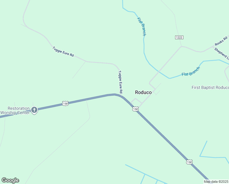 map of restaurants, bars, coffee shops, grocery stores, and more near 1481 U.S. 158 in Eure