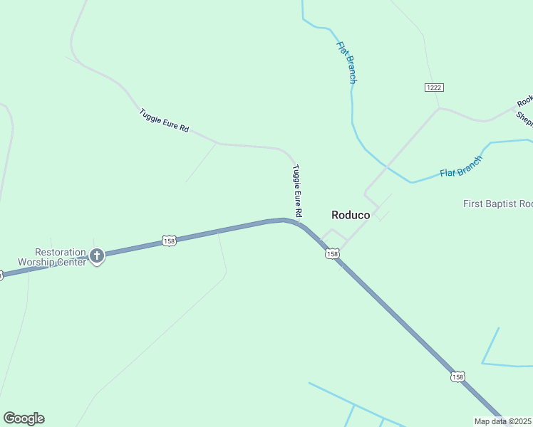 map of restaurants, bars, coffee shops, grocery stores, and more near 1485 U.S. 158 in Eure