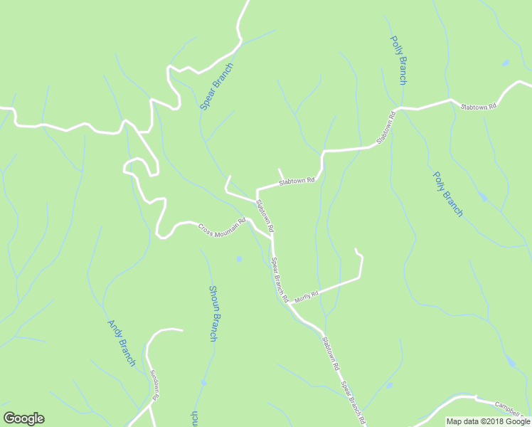 map of restaurants, bars, coffee shops, grocery stores, and more near 3072 Slabtown Road in Mountain City