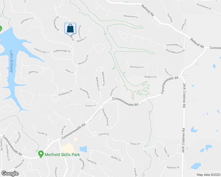 map of restaurants, bars, coffee shops, grocery stores, and more near 9 Pennine Lane in Bella Vista