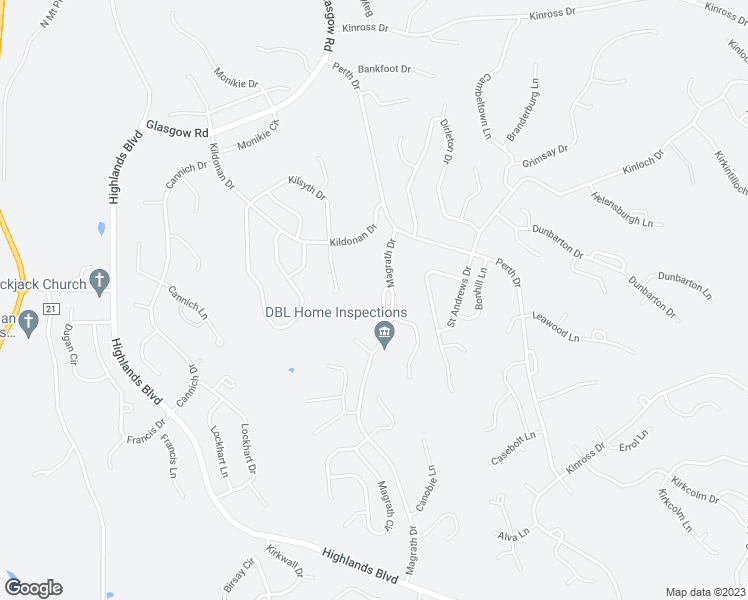 map of restaurants, bars, coffee shops, grocery stores, and more near 7 Rackwick Circle in Bella Vista