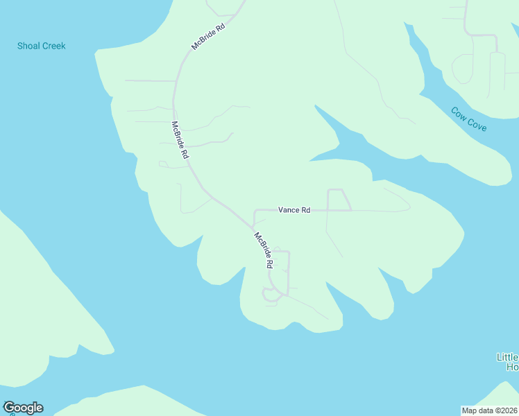 map of restaurants, bars, coffee shops, grocery stores, and more near Vance Road in Yellville