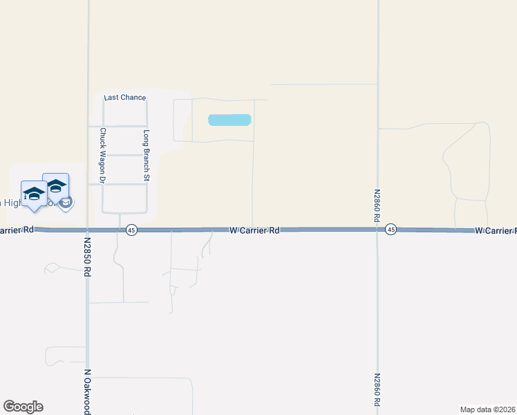 map of restaurants, bars, coffee shops, grocery stores, and more near West Carrier Road in Enid