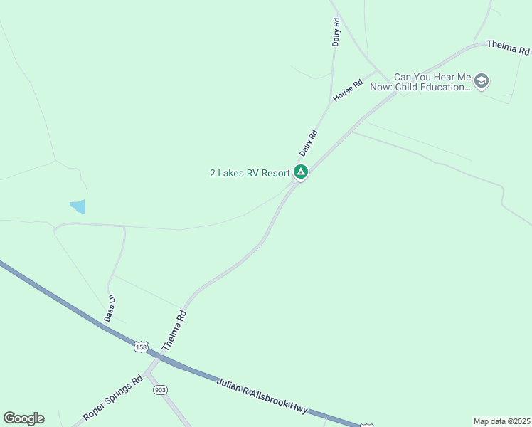 map of restaurants, bars, coffee shops, grocery stores, and more near 6686-7176 Thelma Road in Roanoke Rapids
