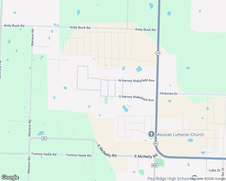 map of restaurants, bars, coffee shops, grocery stores, and more near 2460 Gen Franz Sigel Drive in Pea Ridge