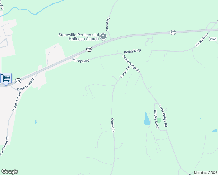 map of restaurants, bars, coffee shops, grocery stores, and more near 120 Derris Rd in Stoneville