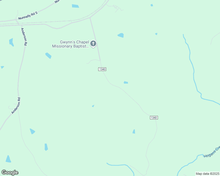 map of restaurants, bars, coffee shops, grocery stores, and more near 594 Gwynns Chapel Road in Pelham