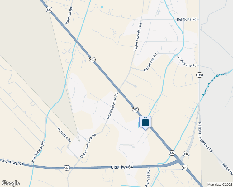 map of restaurants, bars, coffee shops, grocery stores, and more near 71 New Mexico 522 in El Prado