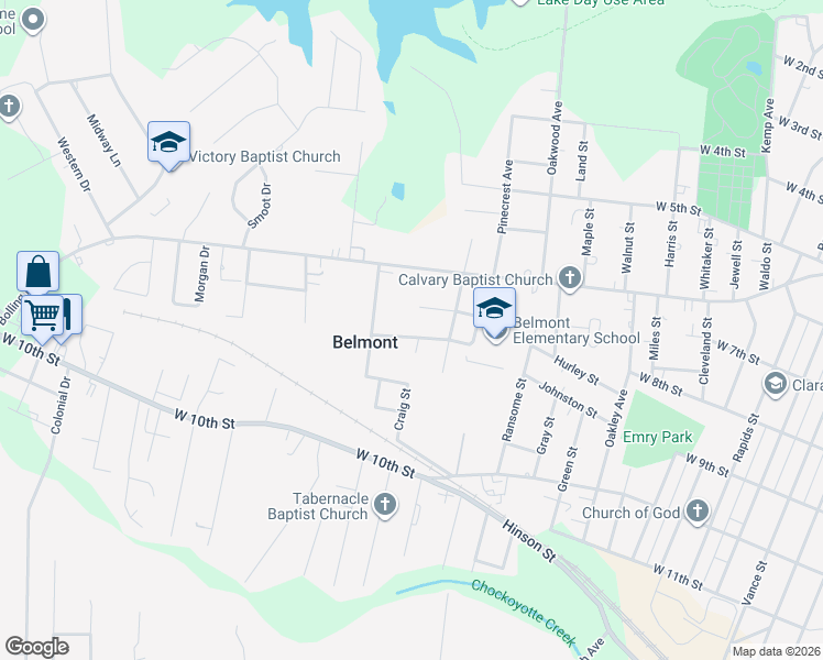 map of restaurants, bars, coffee shops, grocery stores, and more near 410 Timmy Lane in Roanoke Rapids