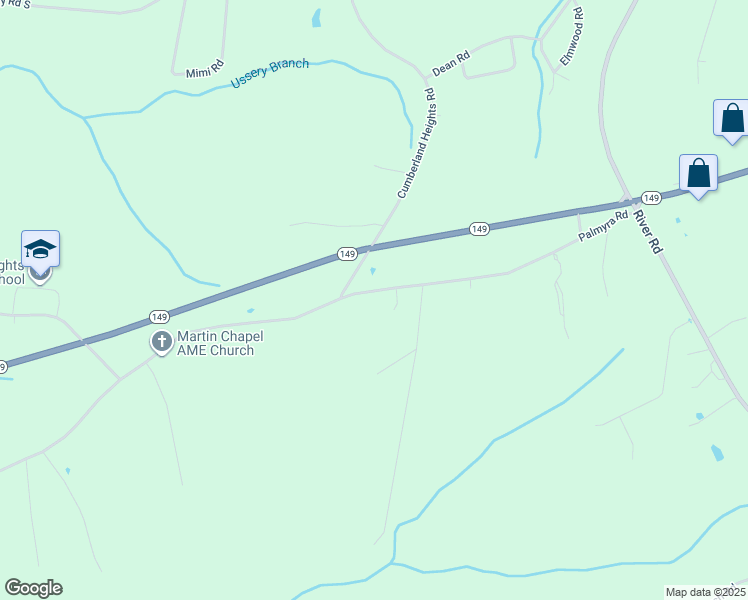 map of restaurants, bars, coffee shops, grocery stores, and more near 672 Palmyra Road in Clarksville