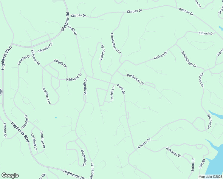 map of restaurants, bars, coffee shops, grocery stores, and more near 7 Bonhill Lane in Bella Vista