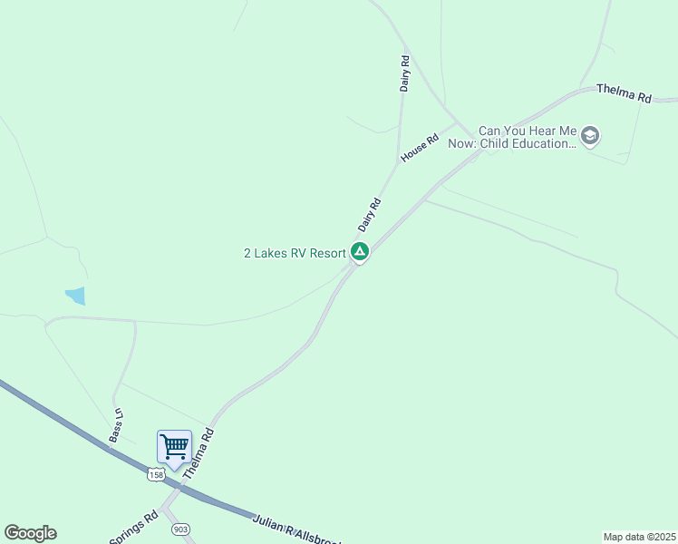 map of restaurants, bars, coffee shops, grocery stores, and more near 6686 Thelma Road in Roanoke Rapids