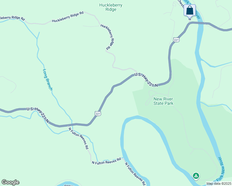 map of restaurants, bars, coffee shops, grocery stores, and more near 9598 U.S. Highway 221 North in Crumpler