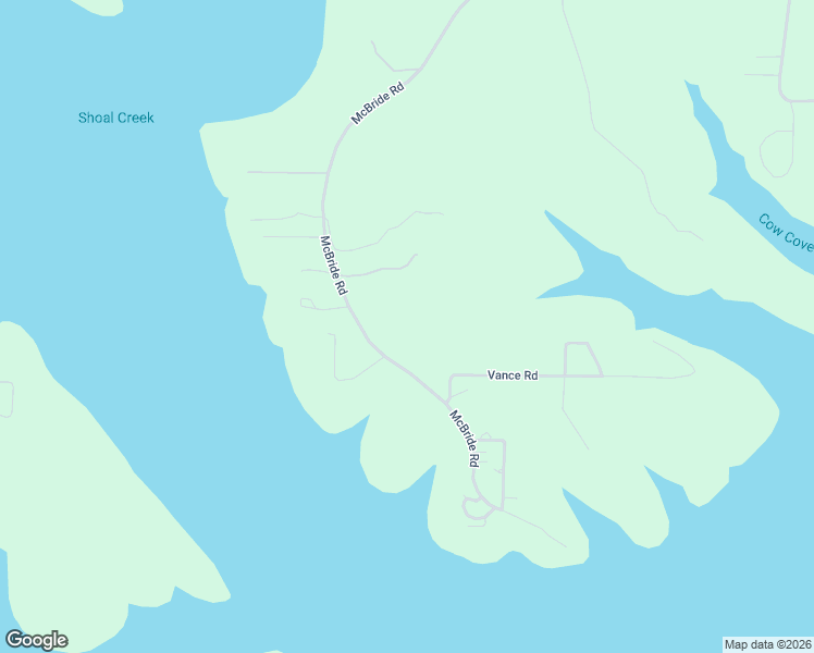 map of restaurants, bars, coffee shops, grocery stores, and more near 4521 McBride Road in Yellville