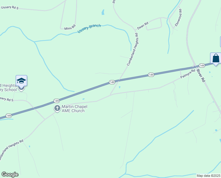 map of restaurants, bars, coffee shops, grocery stores, and more near 2050 Cumberland Heights Road in Clarksville