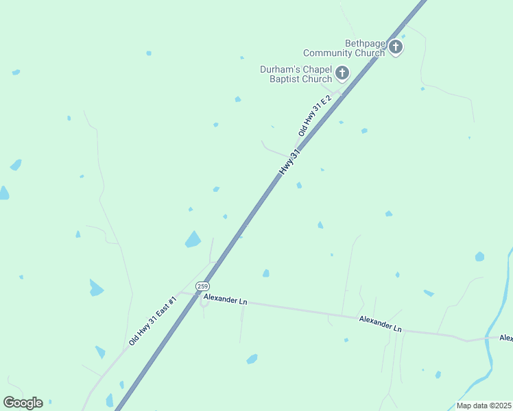 map of restaurants, bars, coffee shops, grocery stores, and more near 2955 U.S. 31E in Bethpage