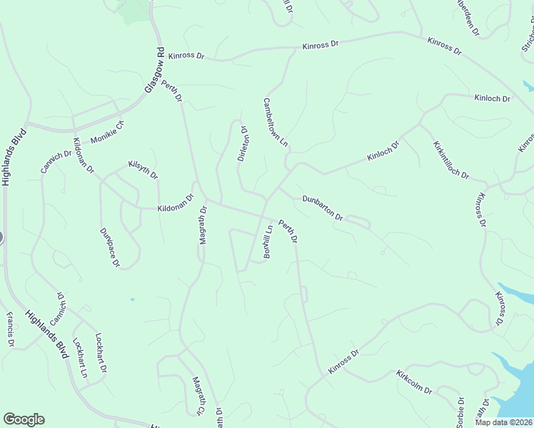 map of restaurants, bars, coffee shops, grocery stores, and more near 93 Kinloch Drive in Bella Vista