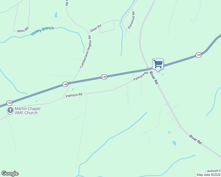 map of restaurants, bars, coffee shops, grocery stores, and more near 545 Palmyra Road in Clarksville