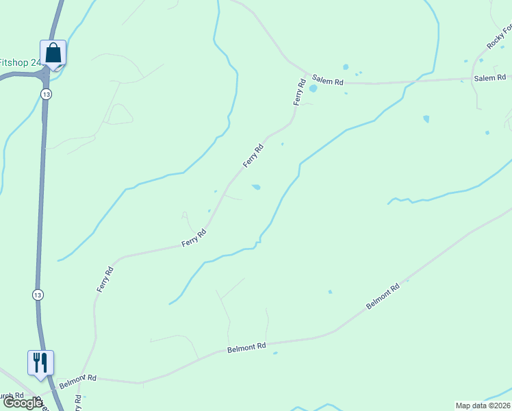 map of restaurants, bars, coffee shops, grocery stores, and more near 2039 Ferry Road in Clarksville