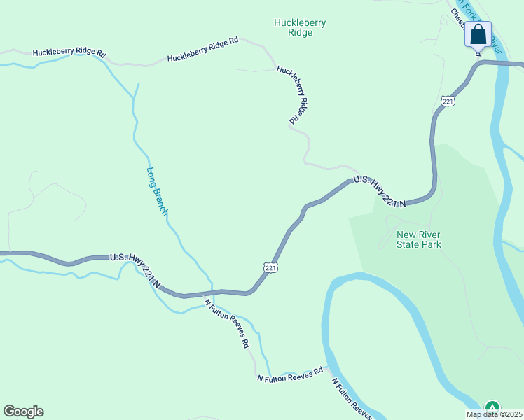 map of restaurants, bars, coffee shops, grocery stores, and more near 9583 U.S. Highway 221 North in Crumpler