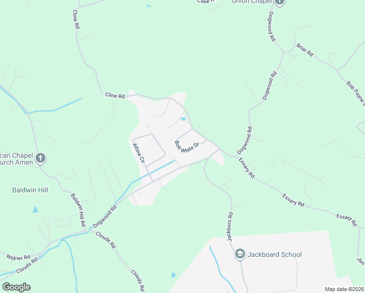 map of restaurants, bars, coffee shops, grocery stores, and more near 176 Bob White Drive in Tazewell